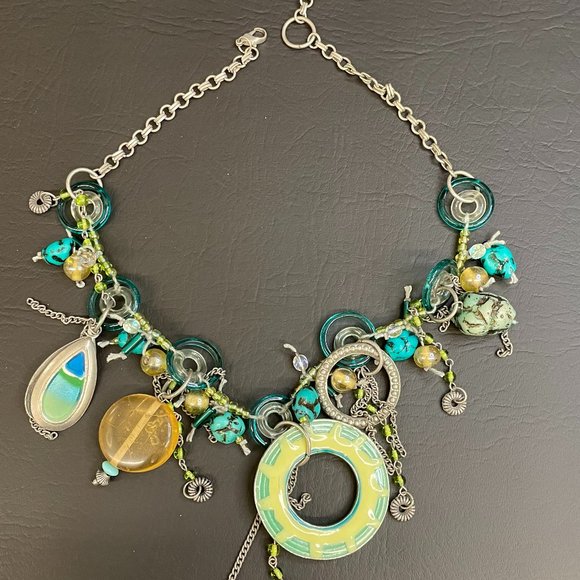 None Jewelry Boho Charmed Necklace Lobster Claw Clasp Poshmark